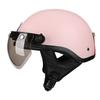 3C Certified Retro Half Helmet Scooter Motorcycle Riders Unisex All Season ABS Safety With Visor Options