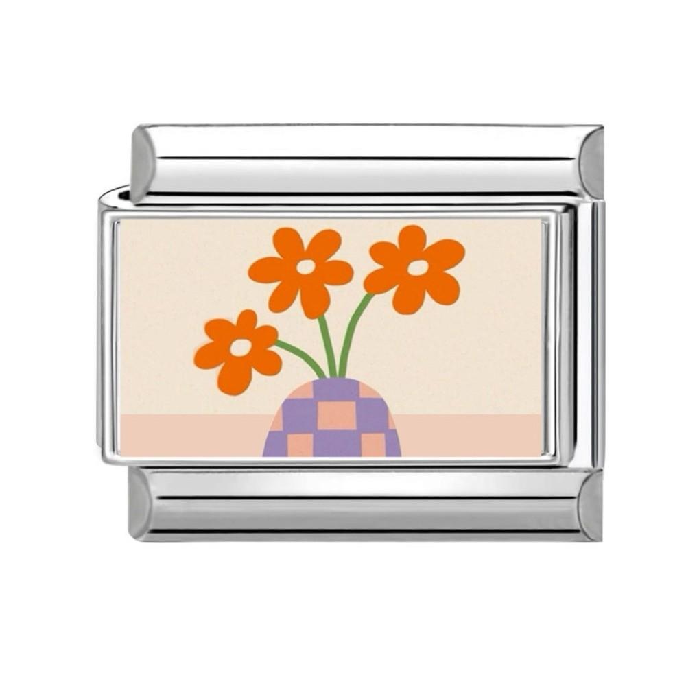 Adjustable Charm Bracelet Stainless Steel Charm Italian Links  For Gifts