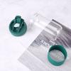 Double drink glass straw cup cute high value water cup women portable accompanying coffee cup gift cup