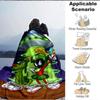 1 pièce Martiens OVNI Looney Tunes Couverture Flanelle Légère Douce Chaude Couverture Toutes Saisons pour Canapé, Lit, Voyage,L1029001