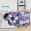 VIKAMA 2D Purple Pebble Carpet, A Soft And Comfortable Entrance Carpet, A Non-Slip Bathroom Mat, Home Decoration