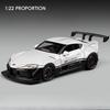 Simulation 1/22 Toyota Supra Alloy Classic Sports Car Model Diecast Children's Toy Vehicle Birthday Gift Collection Miniature Voiture