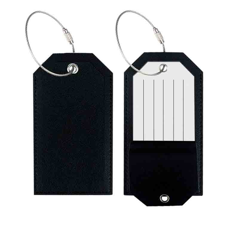 Kadın Erkek Bagaj Etiketleri Bavullar için Seyahat Aksesuarları Moda Düz Renk PU Deri Bavul Çanta Etiket Etiketi Adı KIMLIK Adresi