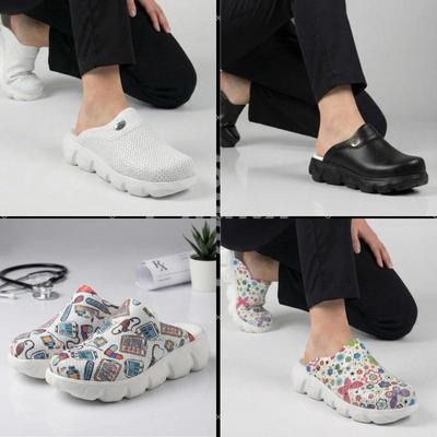 Women Light Sole Medical Clogs Sabo Hospital Shoes Non-Slip Slipper Nurse Doctor Midwife Surgical Sandals