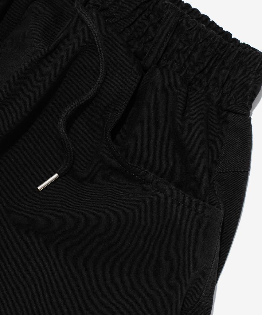 CARGOBROS Washed Cotton Curved Pants (Black)