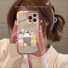 Custodia per telefono Kawaii sumikko gurashi per iPhone 13 14 Pro Max XS XR 12 11 Pro 13 Mini 6 7 8 Plus Copertura posteriore morbida trasparente