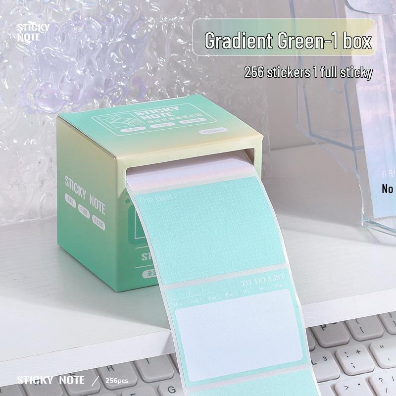 Gradient Color Sticky Notes - Full Adhesive Index Tabs for Students