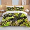 3D Rifle Revolver Cartridge Gun Comforter Bedding Set,Duvet Cover Bed Set Quilt Cover Pillowcase,King Queen Size Bedding Set
