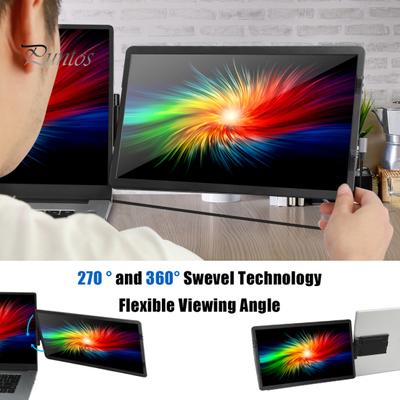 1 conjunto de tela de expansão para laptop de 14,1 polegadas com suporte tipo C 3.1 de alta clareza dobrável rico prazer visual FHD IPS portátil notebook celular
