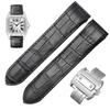 Originální kožený řemínek k hodinkám pro Cartier Sandoz Santos 100 Vodotěsný Muži Ženy Santos Lepicí hlava Díly Řemínky k hodinkám 20mm 23mm