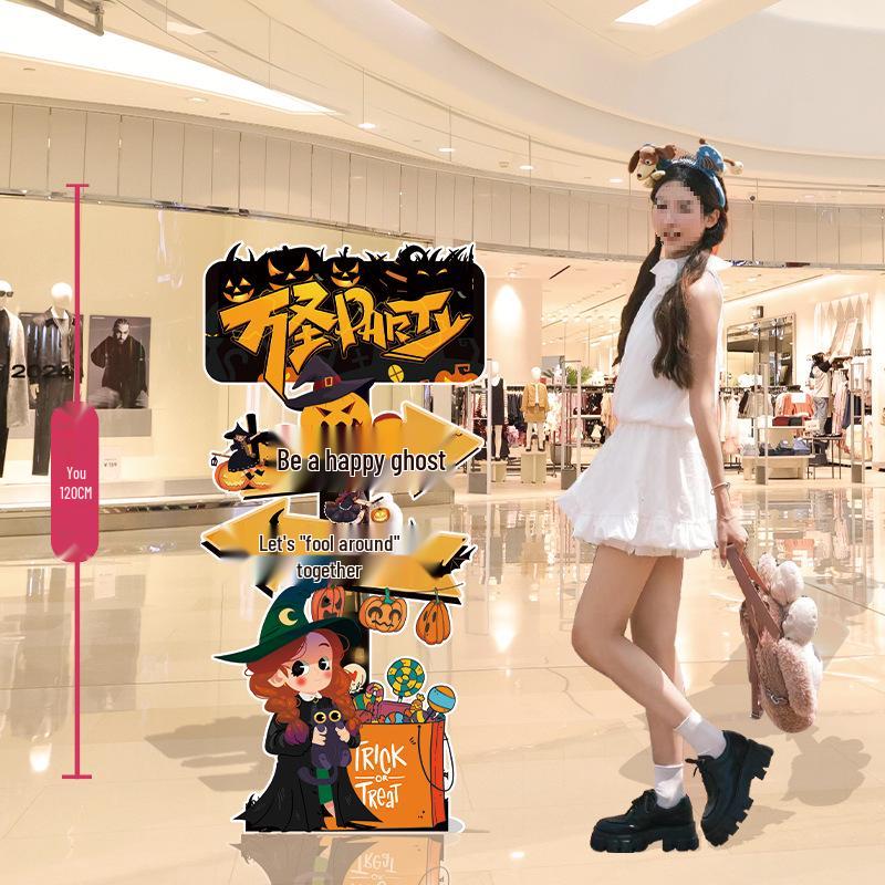 Halloween Balloon Decor Sign for Mall or Jewelry Store Entryway
