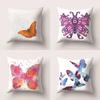 Colorful Butterfly Pillowcase Pattern Cushion Covers For Sofa Bedroom Car Pillowcase