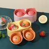 Ice Cube Molds Freezer Double Cavity Kitchen Icing Ball Maker Sealing Draining Hole Plastic Silicone Stackable Manual Mould