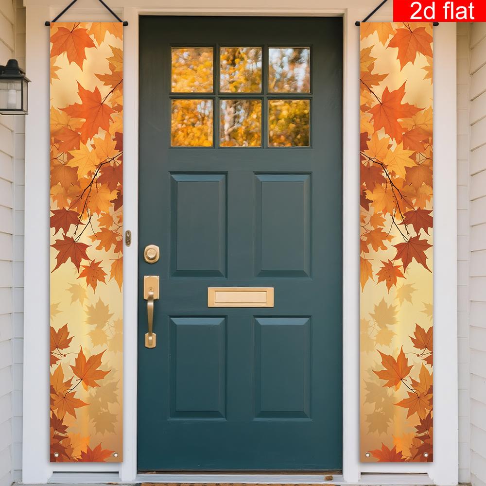 1 Pair Thanksgiving Door Couplet Banner for Porch