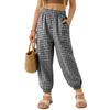 Children's Fashionable Knickers, Checkered, Loose And Casual Pants