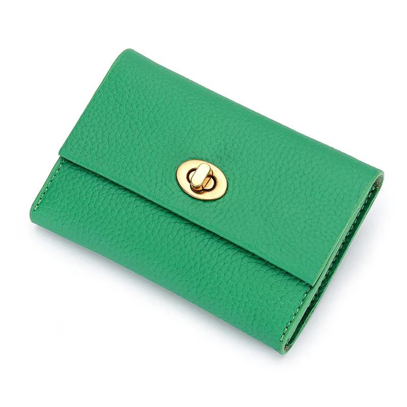 Genuine leather wallet women short zipper purse brand design coin purse id card holder 100% Cowhide ladies wallets money