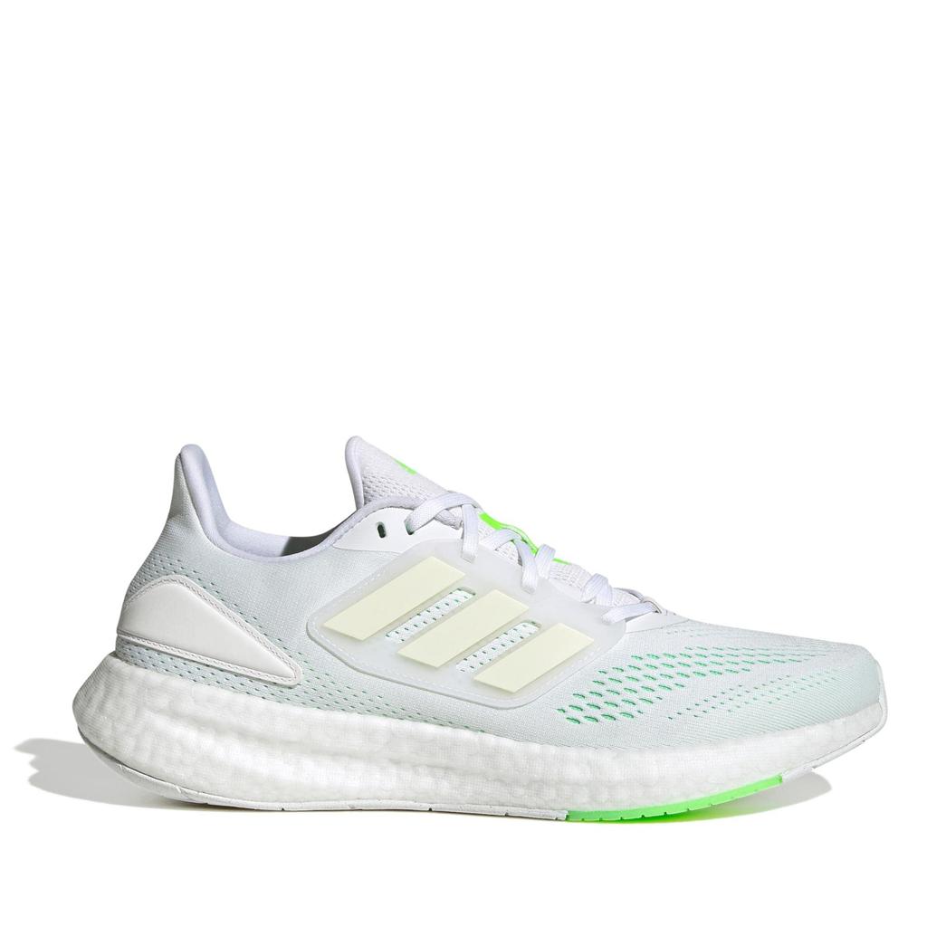 Adidas Pure Boost 22 LOT20 Running Footwear Green Size Cm Shoes, White/Cloud White/Beam (GZ5175), 28.0