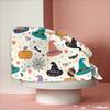 Fashion Halloween Print Work Hat Casual Wash Hat Bag Cap