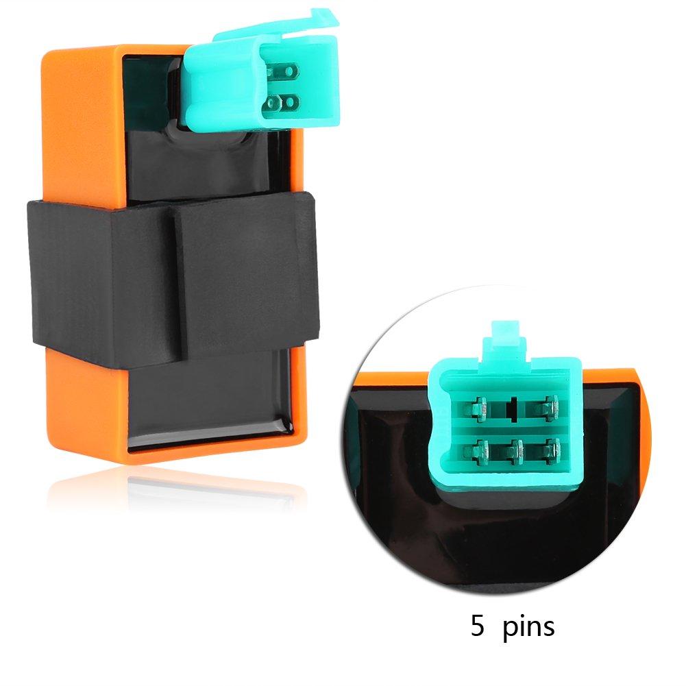 Super Cub Cdi90-Qiilu CDI Box, 5 Pin AC Launch Racing CDI Box for Motorcycles