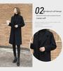 Women's Slim Fit Double-Faced Cashmere Wool Coat, 2024 High-End, Small Sizes Available