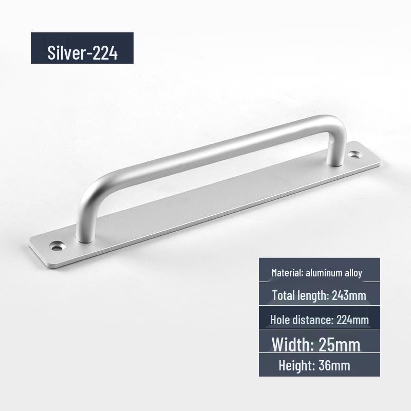 Aluminum Alloy Surface-Mounted Handle for Sliding Glass and Wooden Doors
