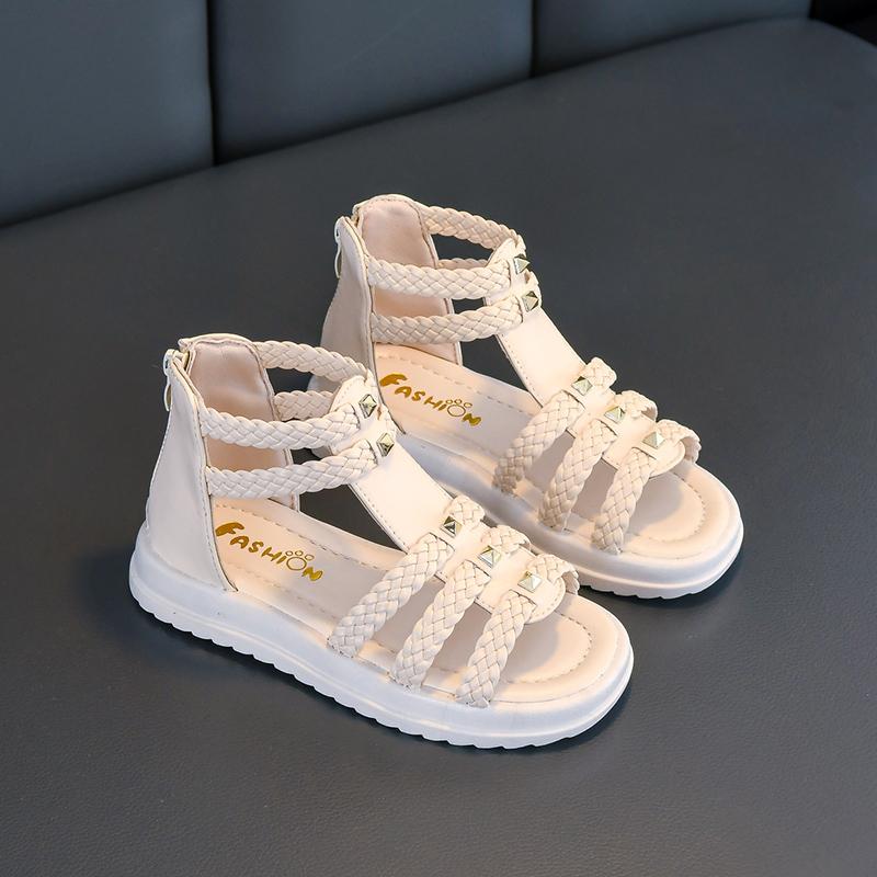 *Summer Fashion Soft and Comfortable Princess Casual Shoes Hot Selling Elegant/Lightweight Fish Mouth Children's Flat Sandals