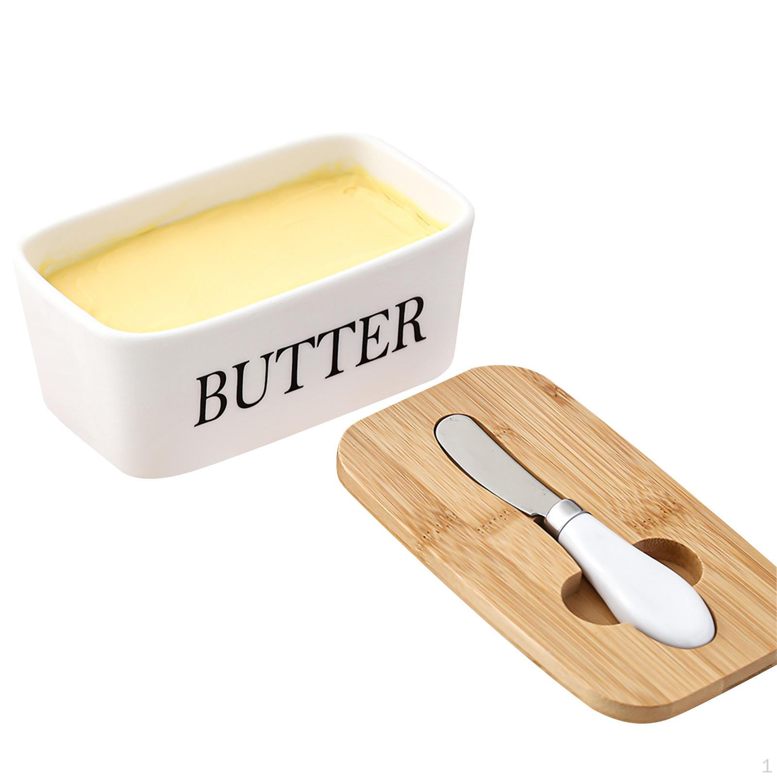 

Керамическая масленка, держатель для хранения сыра, держатель для дома White Butter