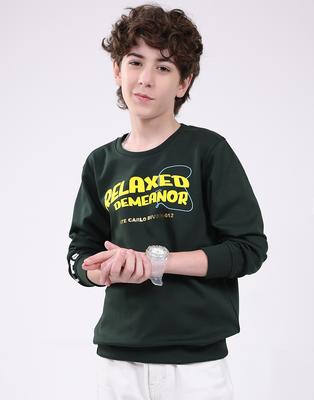 Boy's Round Neck Full Sleeve Sweatshirt