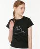 NOIAGO Noi1850 Rabbit Print T-Shirt (Black)