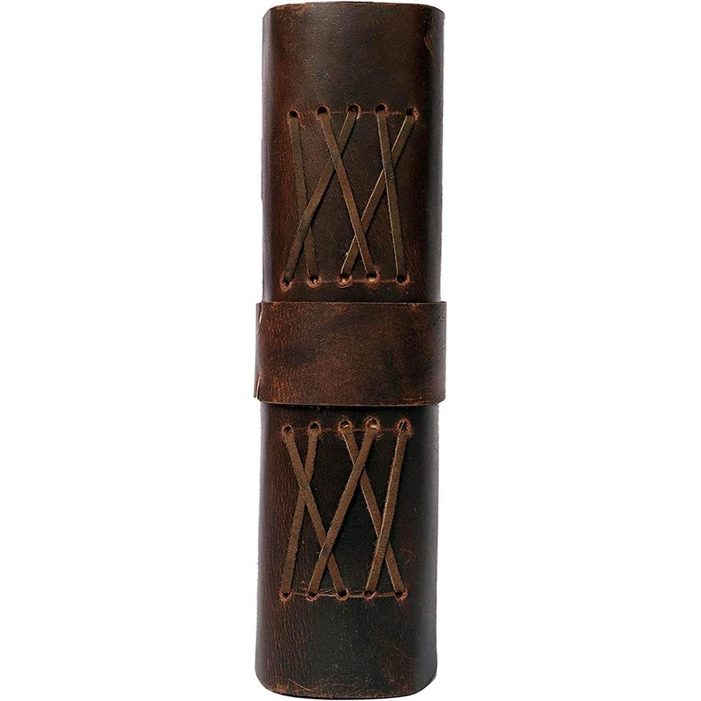 The Vintage Journal Leather Antique Handmade Leather Bound, Notebook for Writing, Gift, Daily Diary, Travel - 7 X 5 Inches  Brown