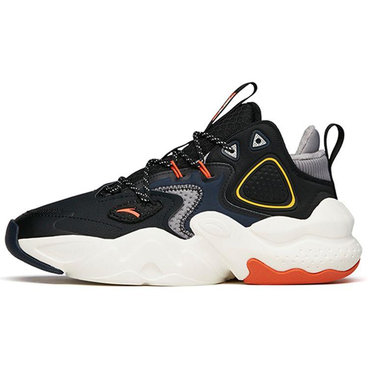 Anta A-Swift Lightweight Running Shoes Men White Black Orange 112148080-6 39