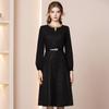 Zhi Li Elegant Hepburn-Style A-Line Dress for Tall Women - 2026 Spring Collection