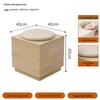 Wall-Mounted Sofa & Table Set for Milk Tea Shop with Natural Wood Style