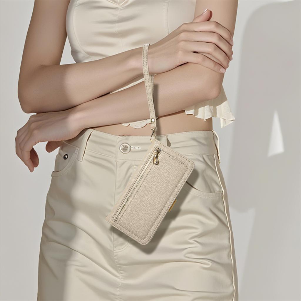 Leather Phone Case for Google Pixel 6-Pixel 9 Series with Coin Pocket, Card Slot, Mirror & Stand – Multiple Colors