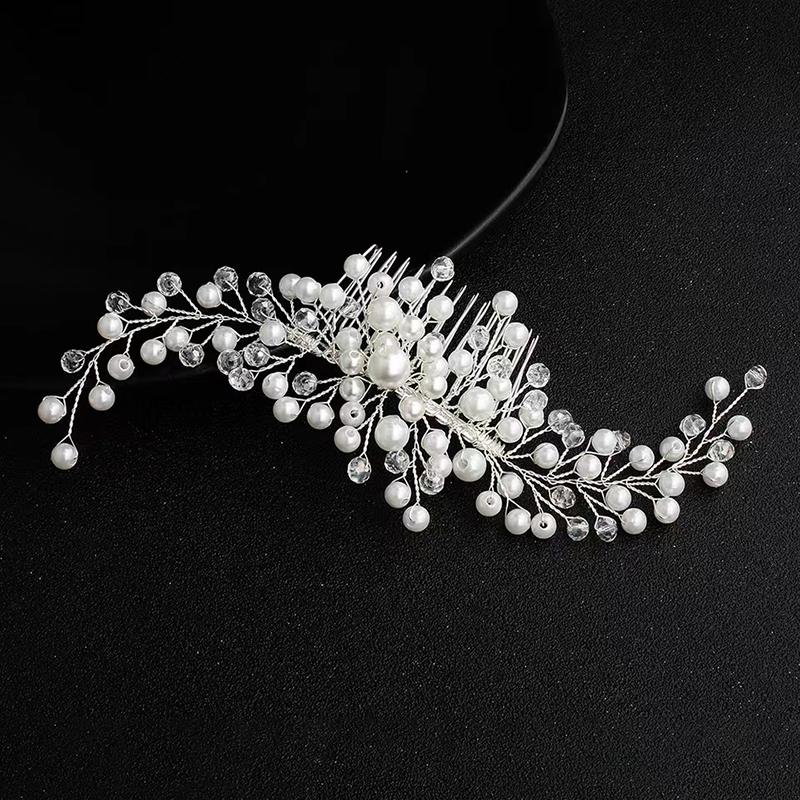 1pc Wedding Bridal Hair Accessories Party Luxury Water Diamond Hair Vine Banquet Womens Jewelry Hair Plate Hair Band Accessories