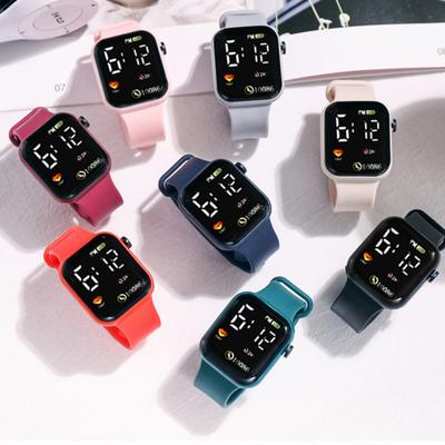 Student Digital Watch Square Dial Easy Operation Ultra-long Standby LED Precise Time Multifunctional Kids Sports Watch Outdoor Supplies