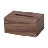 Walnut Wood Tissue Box Long-Lasting for Living Room, Bedside Table