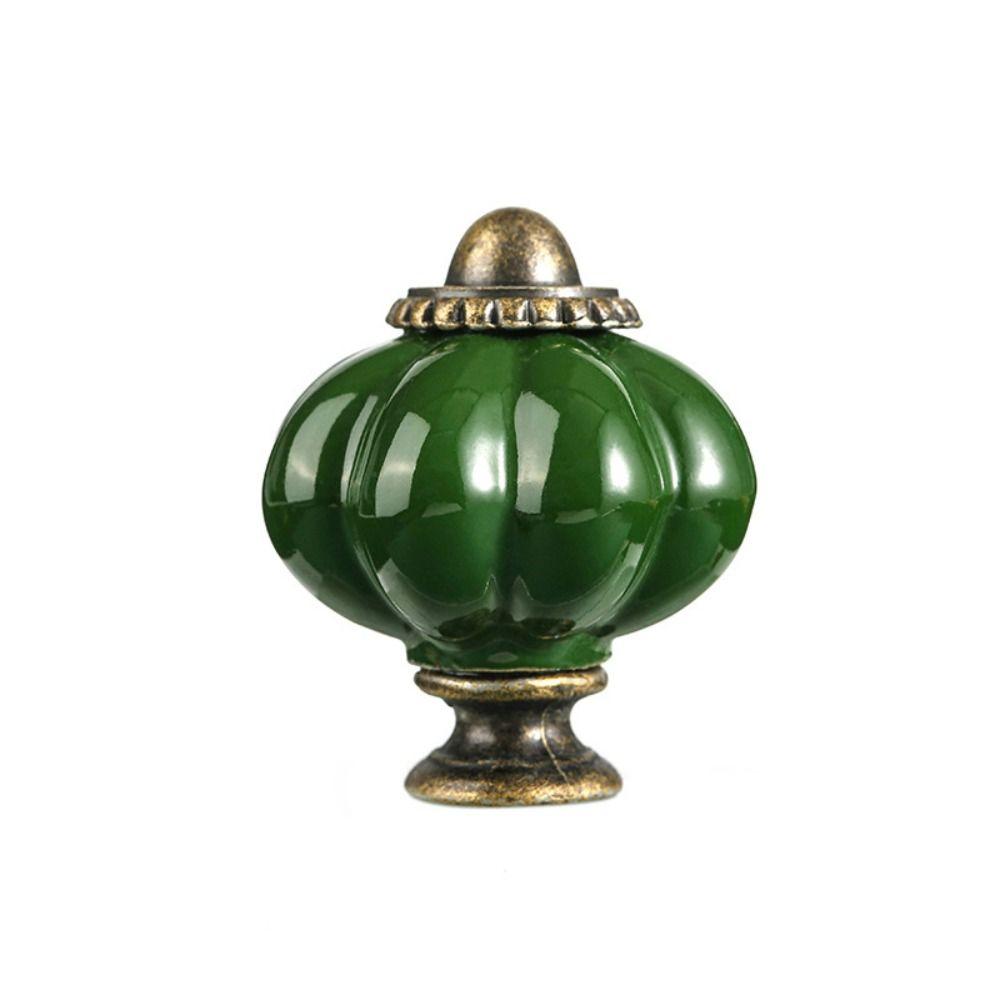 

Керамическая ручка-тыква в европейском стиле с одним отверстием для ящика, простые дверные ручки-скобы для книжного шкафа Style6