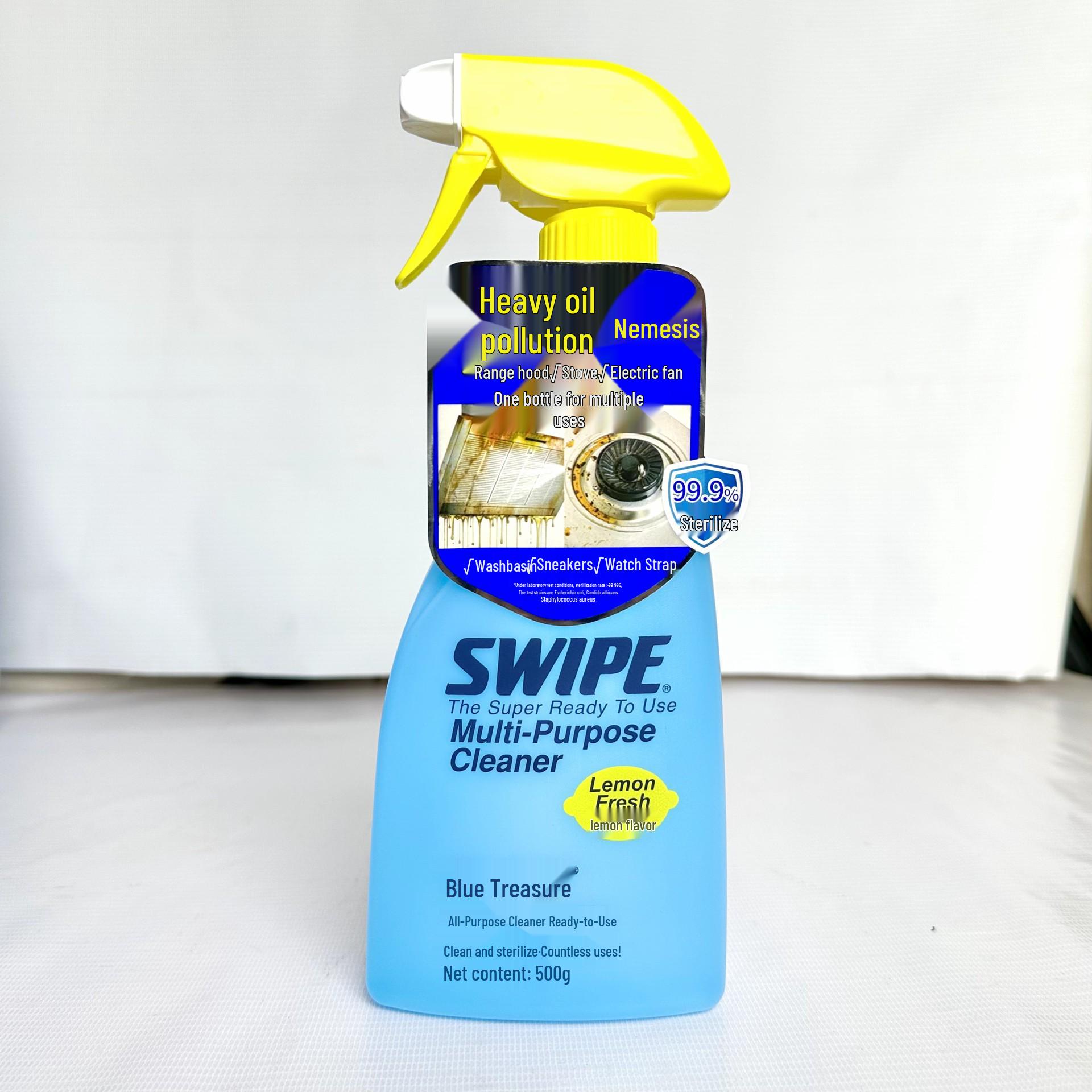 Lemon Scent Multi-Purpose Household Cleaner: Long-Lasting Concentrated Oil Stain Degreaser for Range Hoods, Genuine Product