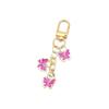 Colorful Butterfly Oil Drip Keychain Pendant for Creative DIY Alloy Earphone Case Packaging Ornaments