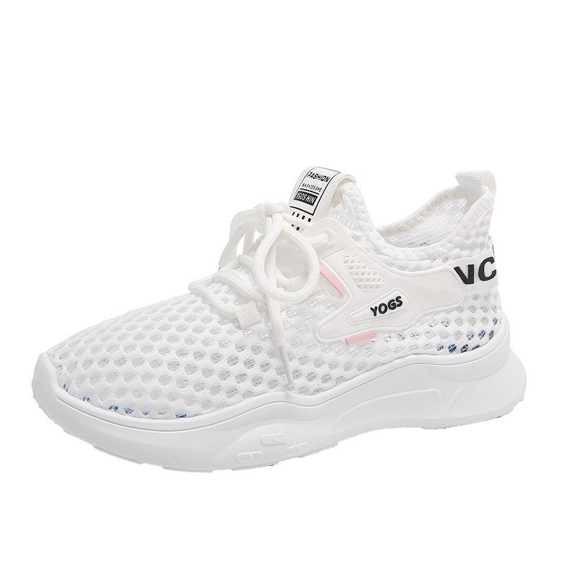 Flying woven sports shoes women's new summer mesh breathable women's shoes lightweight outdoor shock absorption running shoes student shoes