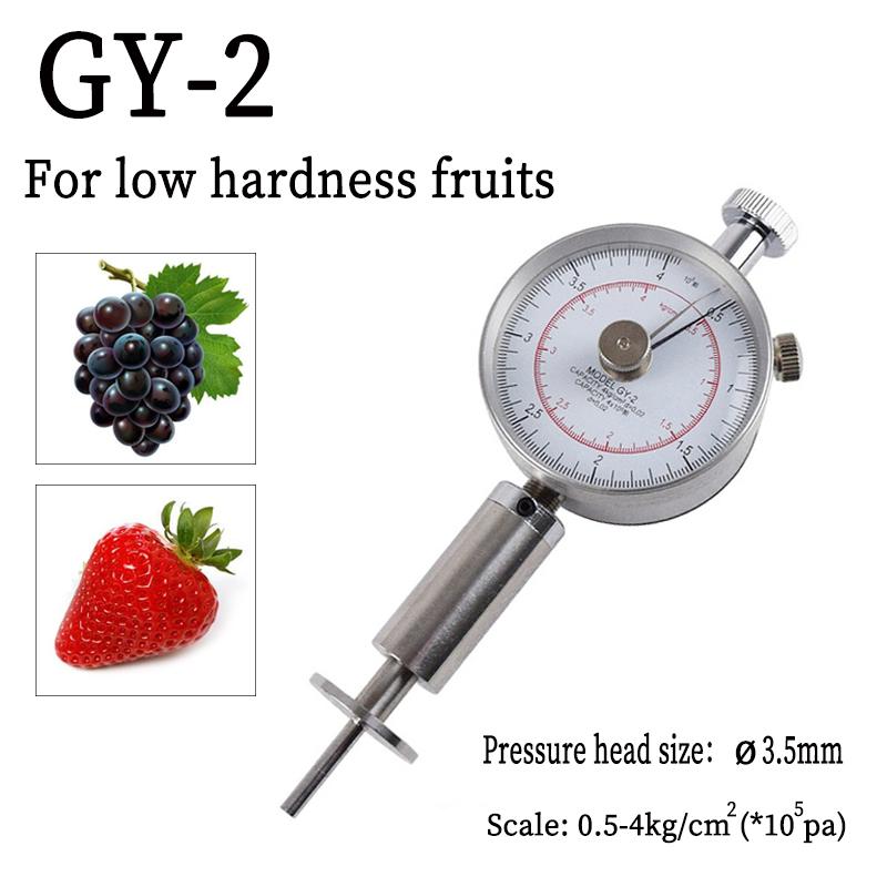Portable Fruit Hardness Tester GY-3 Pointer Fruit Penetrometer for Apples Pears Grapes Oranges GY-2 GY-1 Fruit Sclerometer