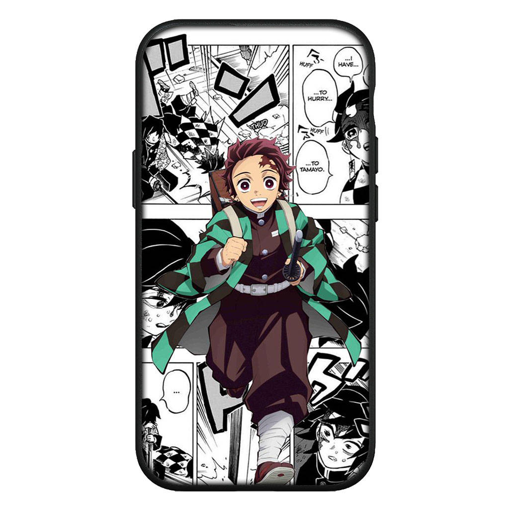 For Samsung Galaxy S24 S23 iPhone 16 15 14 Xiaomi Redmi Note 13 12 11 Plus 9 Pro Max X XR-deksel Muichiro Tokito Kamado Tanjiro Demon Slayer OPPO Huawei