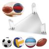 Acryl Transparenter Fußballständer Fußballständer Hohl Sportballhalter für Basketball Fußball Volleyball Rugby Bälle