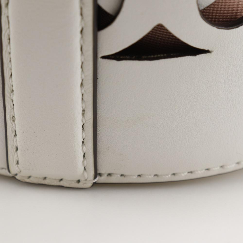 Kate Spade Dolly Large Shoulder Bag basket White/pink leather Women Used