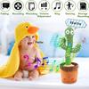Dancing Cactus Toy Talking Cactus Toy for Babies Repeats What You Say Singing Mimicking Repeating The Cactus Plush Electric Toy with Colorful Glowing
