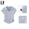 CHOCOOLATEit Women's Polo Collar Slim Fit T-shirt