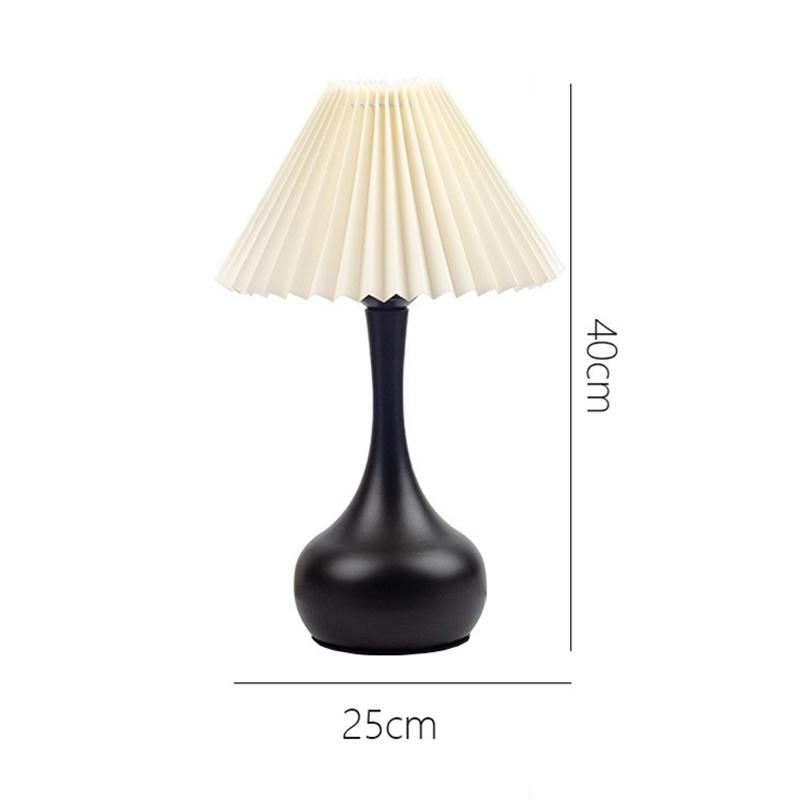 Nordic Plissee Tisch Lampe DIY Faltbare 5V USB 220V Kunst Atmosphäre Schlafzimmer Nacht Nacht Licht Hause Schmücken