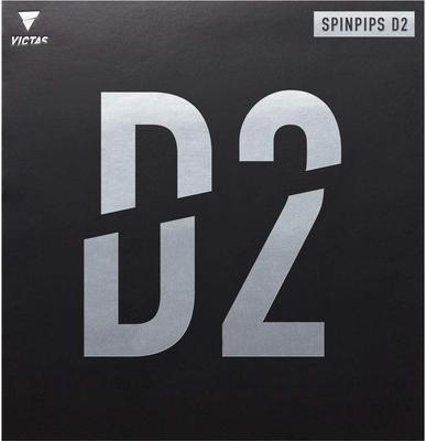 VICTAS Table Tennis Rubber Table Soft Spinpips D2 SPINPIPS D2 Black MAX 210050 (0020)