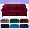 Luxurious Stretch Velvet Sofa Cover Slipcover Soft Embossing Flower Nonslip Wrinkle Resistant
